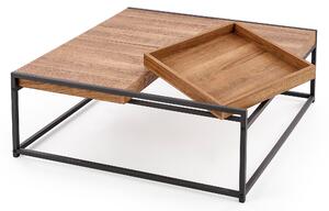 Konferenční stolek FRIGOTO ořech medový/černá