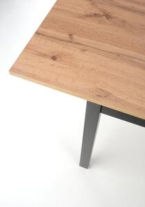 Jídelní stůl GRIG dub wotan/černá