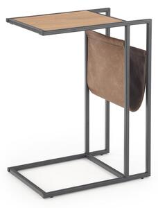 Přístavný stolek CUMPOCT dub zlatý/černá