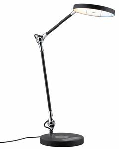 PAULMANN LED stolní lampa na psací stůl Numis CCT 11W černá