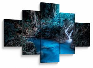 Obraz - Magická noc v tropickém lese (125x70 cm)