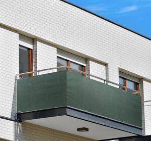 Balkonová zástěna OSLO zelená, výška 90 cm, šířka různé rozměry MyBestHome Rozměr: 90x300 cm rozteč 50 cm