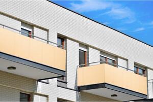 Balkonová zástěna OSLO béžová, výška 80 cm, šířka různé rozměry MyBestHome Rozměr: 80x300 cm rozteč 25 cm