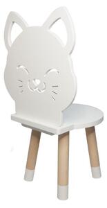 Dětská dřevěná židlička KOČKA