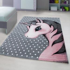 Ayyildiz koberce Kusový koberec Kids 590 pink Růžová, Šedá - 160x230 cm