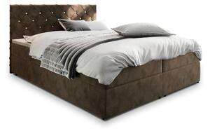 Čalouněná postel boxspring RIVA, 160x200, magic velvet 2205