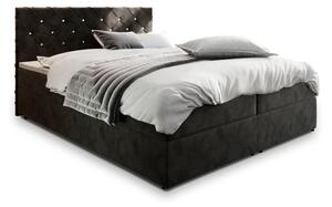 Čalouněná postel boxspring RIVA, 160x200, magic velvet 2219