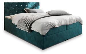 Čalouněná postel boxspring IRANA, 180x200, magic velvet 2221
