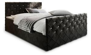 Čalouněná postel boxspring MANDI, 160x200, magic velvet 2219