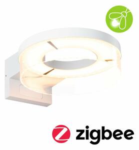 PAULMANN LED venkovní nástěnné svítidlo Smart Home Zigbee 3.0 Capea pohybové čidlo neláká hmyz IP44 231mm CCT 12,5W 230V bílá hliník