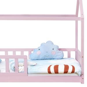 Dětská postel Marli 90 x 200 cm s lamelovým roštem, růžová