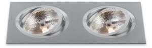 BPM Vestavné svítidlo Aluminio Plata, kartáčovaný hliník 2x100W, 12V 3051