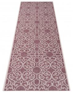 Bougari - Hanse Home koberce Kusový koberec Jaffa 103886 Purple/Taupe Bílá, Fialová - 70x200 cm