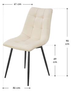 Jídelní židle Blanca 2ks set - béžová