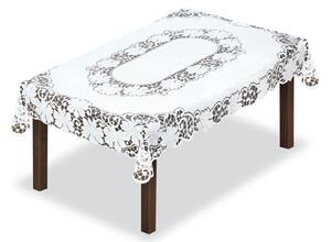 Žakárový ubrus KARIM více rozměrů bílá MyBestHome Rozměr: 150x100 cm