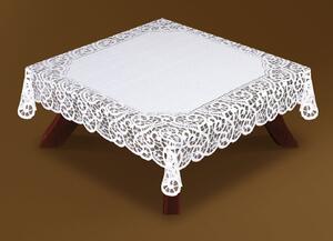 Žakárový ubrus čtvercový KENAN více rozměrů bílá MyBestHome Rozměr: 100x100 cm