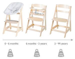 Roba Dětská jídelní židlička 2 v 1 "Born Up Zickzack" bez vnitřní vložky (přírodní) (100366840001)