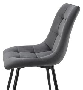 Jídelní židle Blanca 2ks set- tmavě šedá