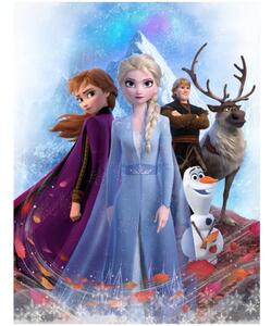 Fleecová deka Ledové království - Frozen - motiv Bouře přichází - 130 x 170 cm