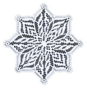 Vánoční dekorační žakárový ubrousek RAMON bílá více rozměrů MyBestHome Rozměr: Ø 20 cm