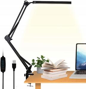 Stolní lampička Izoxis rýsovací LED lampa černá, výkon až 5,6 W