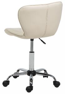 Kancelářská židle eko kůže béžová VALETTA