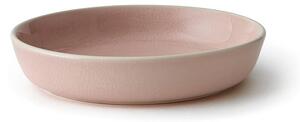 Keramický hluboký talíř FLORA 19 cm růžová