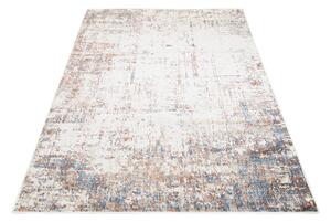 Makro Abra Kusový koberec MIA 5217A Abstraktní moderní krémový tmavě modrý Rozměr: 140x200 cm