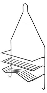 Bathlab Koupelnová polička CARL BLACK 25x45,5 cm černá