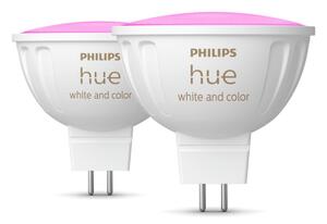 Hue WACA sada 2x LED žárovka GU5,3 MR16 6,3W 12V 400lm 2200K-6500K RGB IP20