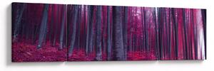Obraz růžového lesa (170x50 cm)