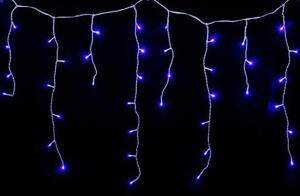 Vnitřní LED vánoční závěs - modrá, stále svítící, 2,5m, 105 LED, propojovatelný