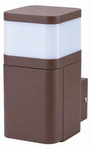 BRILAGI - Venkovní nást. lampa se zás. SCHUKO PILLAR 1xG9/11W/230V IP44 hnědá