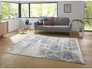 Mint Rugs - Hanse Home koberce Kusový koberec Opulence 104727 Silver-dark-blue Bílá - 80x150 cm