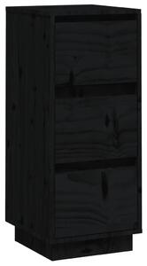 Příborník černý 32 x 34 x 75 cm masivní borové dřevo