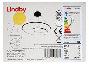 Lindby Lindby - LED Stmívatelný lustr na lanku LUCY LED/28W/230V LW0609