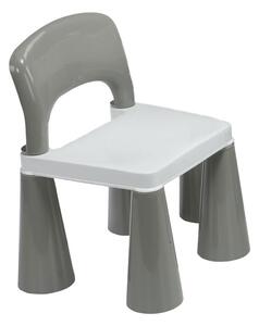 New Baby Dětská sada stolečku a židliček 3 ks, šedo-bílá