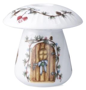 Kähler Design Porcelánový svícen Hammershøi Christmas Mushroom - 9 cm KD597
