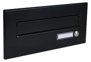 DOLS ČD-2 RAL9005 - čelní deska poštovní schránky k zazdění, se jmenovkou a zvonkovým tlačítkem, černá