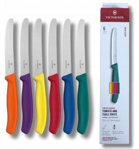 Victorinox Sada kuchyňských nožů na zel. SWISS CLASSIC 11 cm 6 ks pestrobarevná 6.7836.6C1