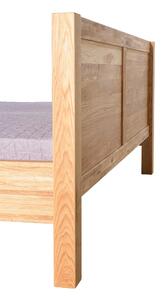 Dubová postel masiv Troja včetně roštu - 180x200 cm
