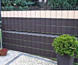 Stínící krycí páska na plot MATA šedá různé rozměry MyBestHome Rozměr: 4,7 cm x 48 metrů