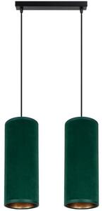 HEXE Lustr na lanku AVALO 2xE27/60W/230V zelená HX0101