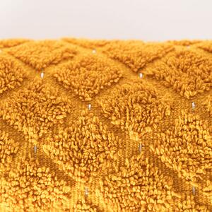 Bavlněný froté ručník se vzorem OLIWIER 50x90 cm mustard/hořčicová 520 gr Mybesthome