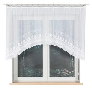 Dekorační oblouková krátká záclona na žabky JOWITA 120 bílá 250x120 cm MyBestHome