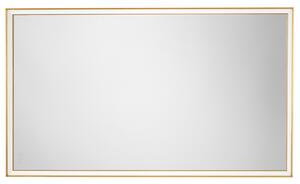 Zlaté závěsné zrcadlo s LED osvětlením Nova Luce Ambor 120 x 70 cm