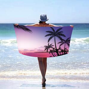 Plážový ručník s exotickými palmami Šířka: 100 cm | Délka: 180 cm