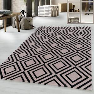 Ayyildiz koberce Kusový koberec Costa 3525 pink Růžová, Černá - 80x250 cm