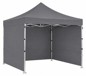 JAKS Nůžkový stan PREMIUM QUALITY šedý 3 × 3 m