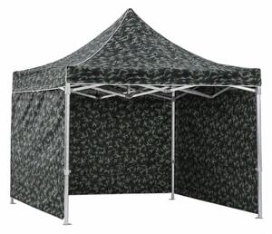 JAKS Nůžkový stan PREMIUM QUALITY army 3 × 3 m
